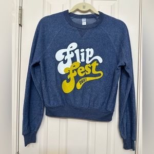 FlipFest Crop Sweatshirt Adult Small